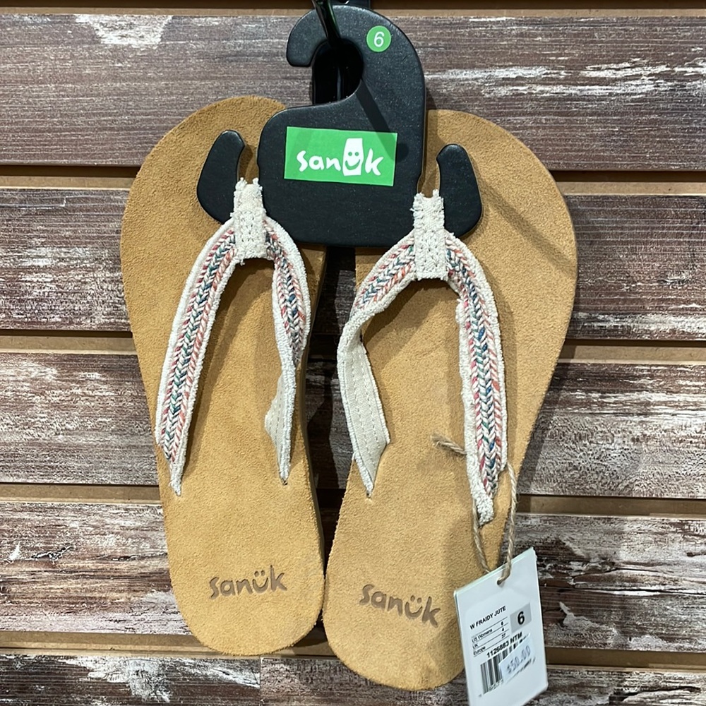 Sanuk Fraidy Jute Sandals